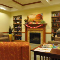 Diamond Senior Apartments at Wingate Drive Fireplace